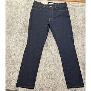 New Levis 724 Blue Jeans Womens Sz 16 High Rise Slim Straight 33x32 Hypersoft